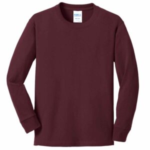 Port & Company® Long Sleeve Core Cotton Tee - Youth